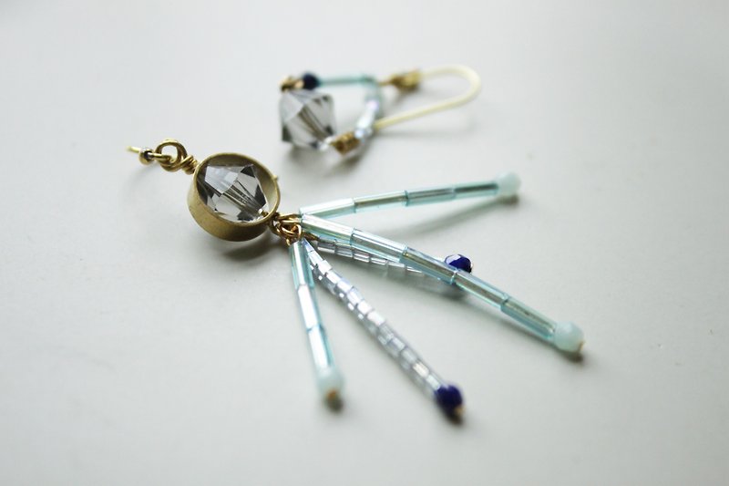 Jellyfish - earring  clip-on earring - Earrings & Clip-ons - Copper & Brass Gray