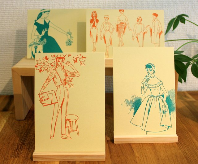 中原淳一 絵葉書 ポストカード 5枚セット UNIQLO ユニクロコラボ