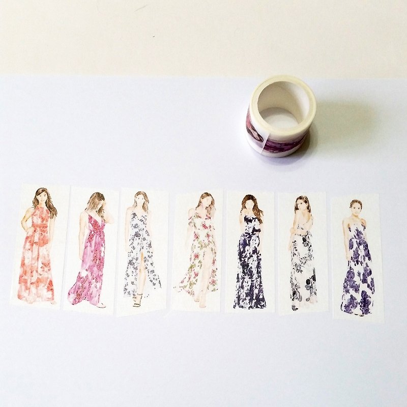 Masking Tape Floral Tulle - Washi Tape - Paper 