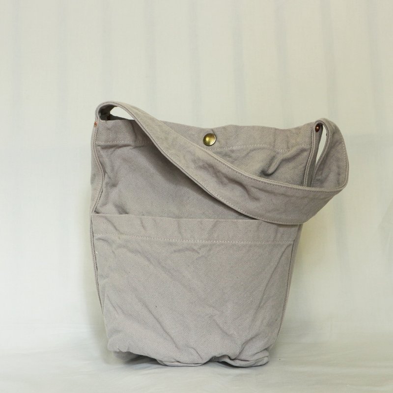 Bucket Bag 2025 AutumnWinter Limited Color Stone VC-33 - Handbags & Totes - Cotton & Hemp Gray