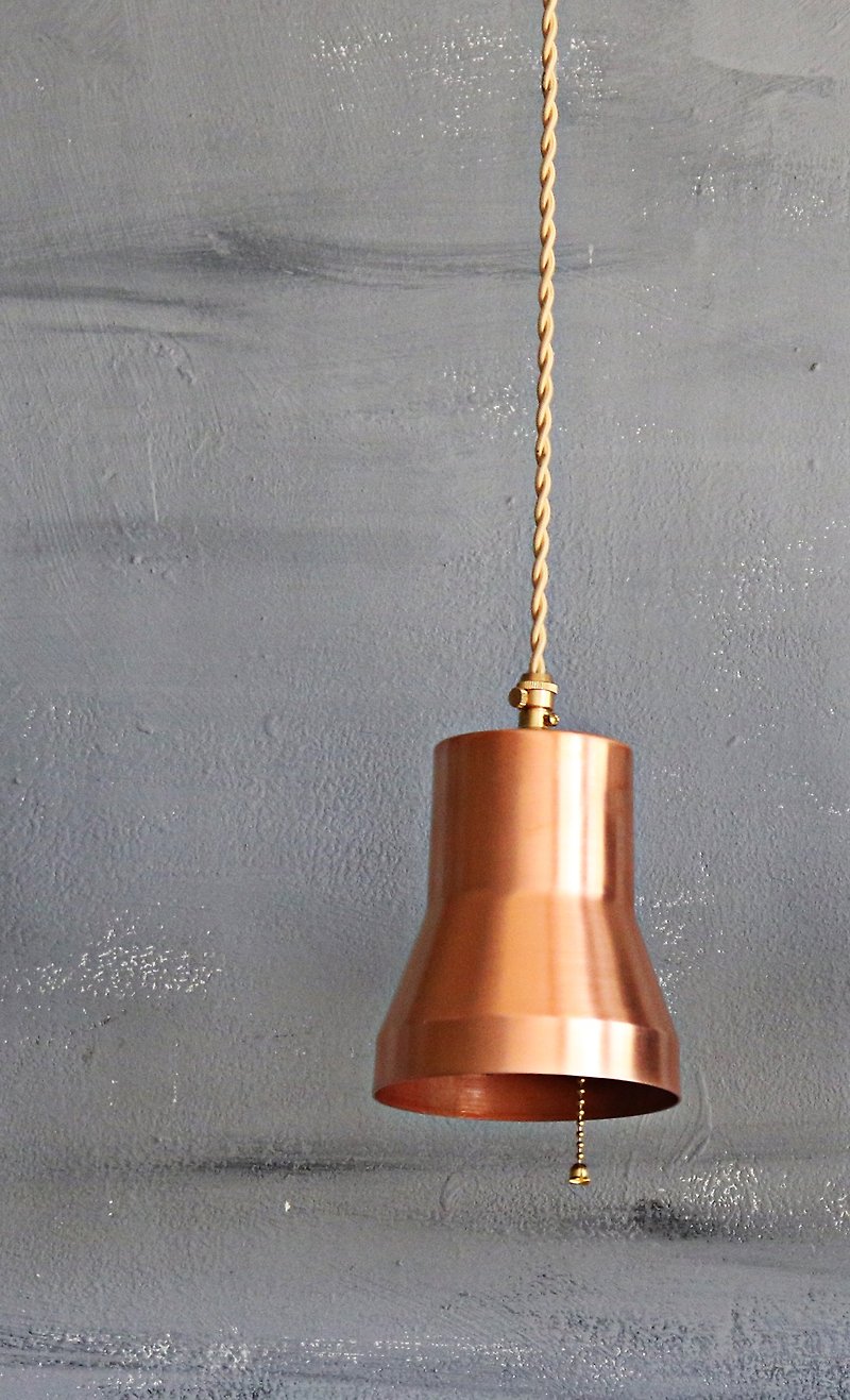 Red copper lampshade #02 red copper - โคมไฟ - โลหะ สีส้ม