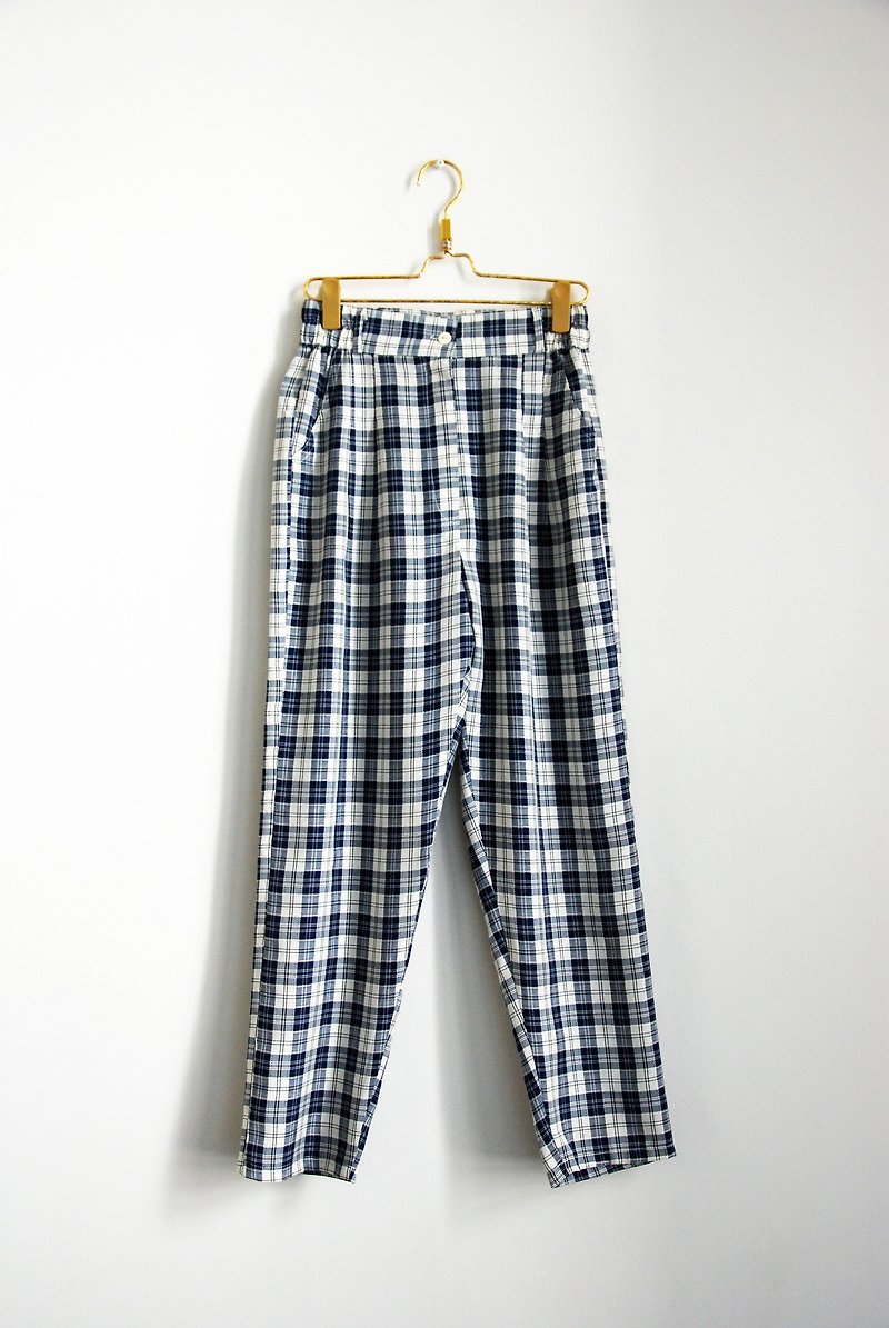 ヴィンテージ格子縞のズボン - パンツ レディース - その他の素材 