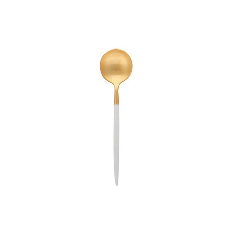 葡萄牙 Cutipol  GOA 白金 12.5CM 咖啡匙 - 刀叉/湯匙/餐具組 - 不鏽鋼 白色
