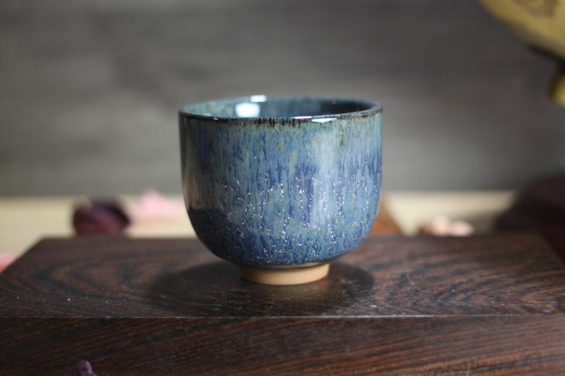【送禮好物】90ml 天目釉 直身圓口茶杯 酒杯 鶯歌名家葉敏祥作 - 茶壺/茶杯/茶具 - 瓷 