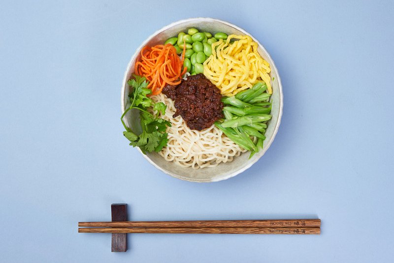 【津醬】天津炸醬麵 | 乾拌麵  炸醬   (6袋24入/箱) - 拌麵/麵條/米粉 - 新鮮食材 紅色