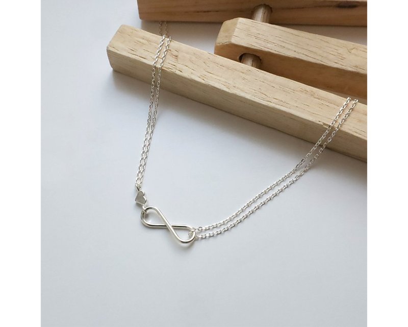 I Infinity I 925 sterling silver bracelet and anklet - สร้อยข้อมือ - เงินแท้ สีเงิน