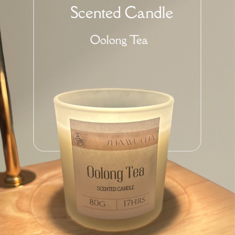 茶香氛蠟燭 桂花杏桃烏龍茶 - 香氛/精油/擴香 - 紙 