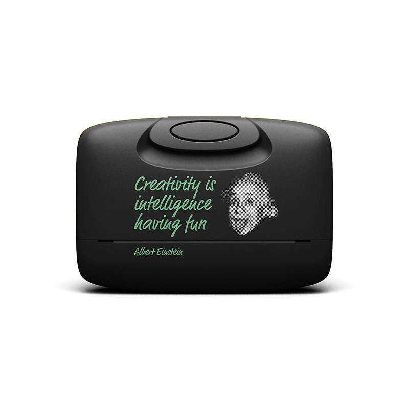 Capsul Case - Basic Black Einstein Quote - ที่เก็บนามบัตร - พลาสติก สีดำ