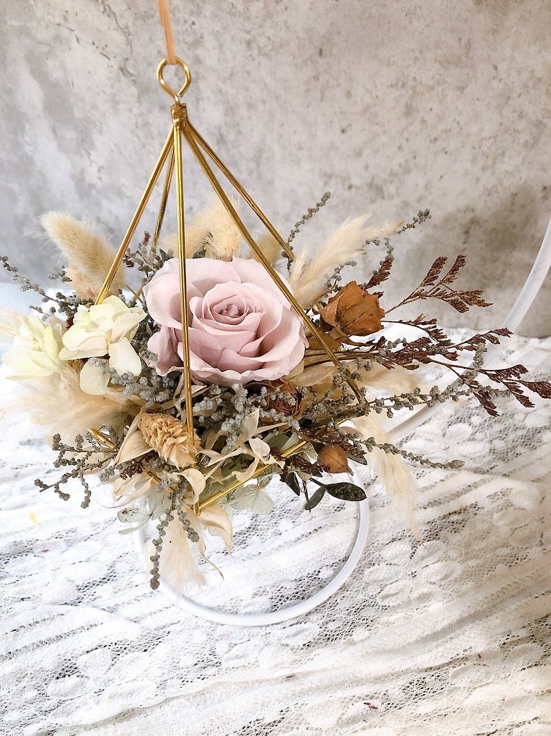 【Workshop(s)】Rose Metal Hanging Flower Arrangement/ Romantic Wedding Ornament/