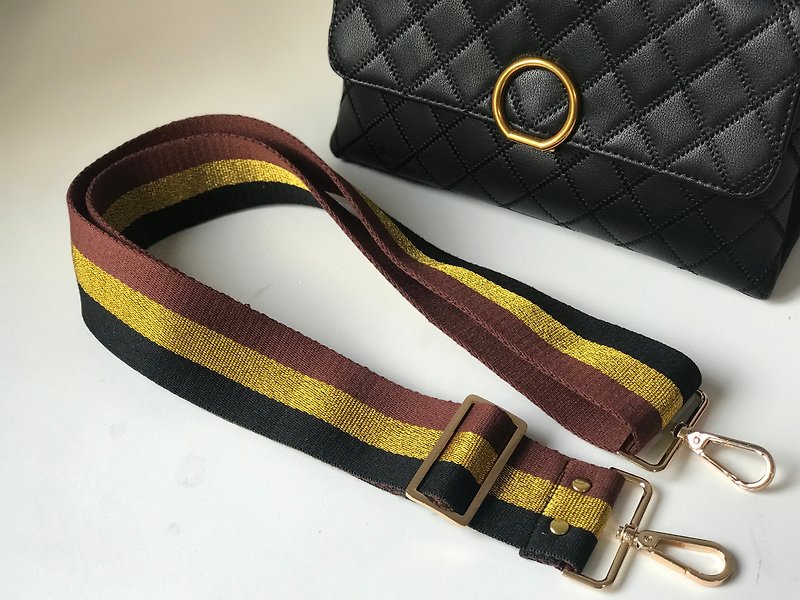 2 inch wide straps, cotton woven straps, backpack straps can be adjusted and printed straps can be replaced - กระเป๋าแมสเซนเจอร์ - ผ้าฝ้าย/ผ้าลินิน 
