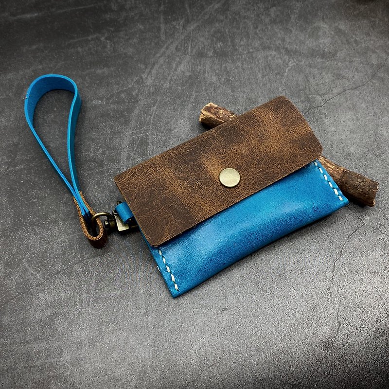 U6.JP6 Handmade Leather Goods-Handmade Multifunctional Universal Bag/Change Purse/Headphone Bag (for men and women)