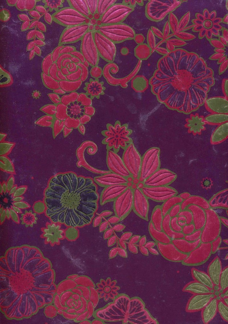 紫色の花上|イギリスの包装 - ラッピング - 紙 パープル