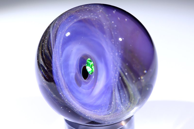 50mm 宇宙玻璃球擺設 no.M057 - 擺飾/家飾品 - 玻璃 紫色
