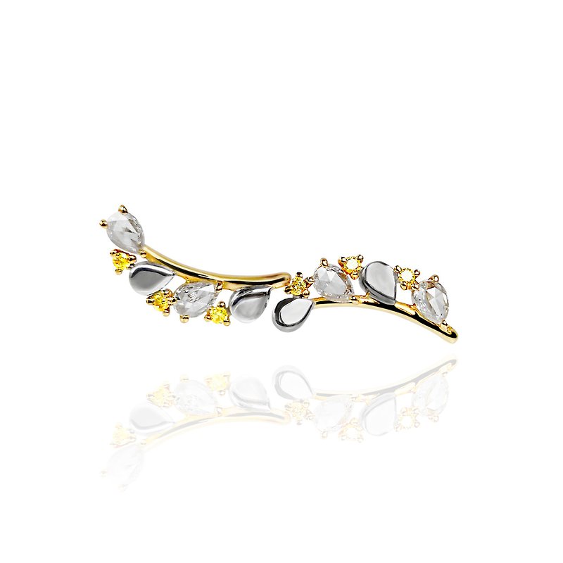 mimosa diamond earrings