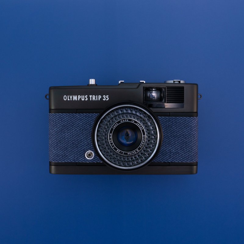 ヴィンテージ OLYMPUS PEN TRIP 35 Indigo Blue インディゴブルー - 相機/拍立得/底片相機 - 其他金屬 藍色