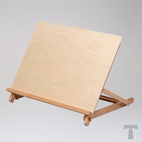 Box BRITISH TART A4 dark Oak Easel for Watercolors, Stylish Tablet