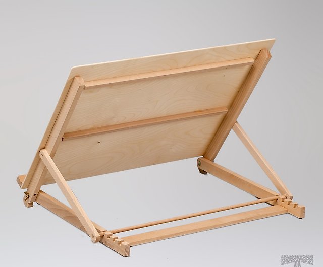 Desktop Easel, A3 Adjustable Wooden Art Drawing Board,Table Desk Canvas  Sketch Easel,Process Workstation Wooden Drawing Board,Wooden Small Oil