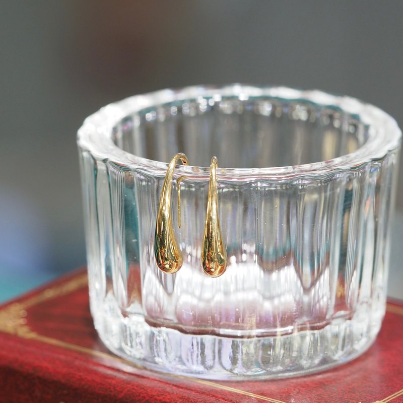 18K Gold Golded Drops Earrings - Earrings & Clip-ons - Precious Metals 