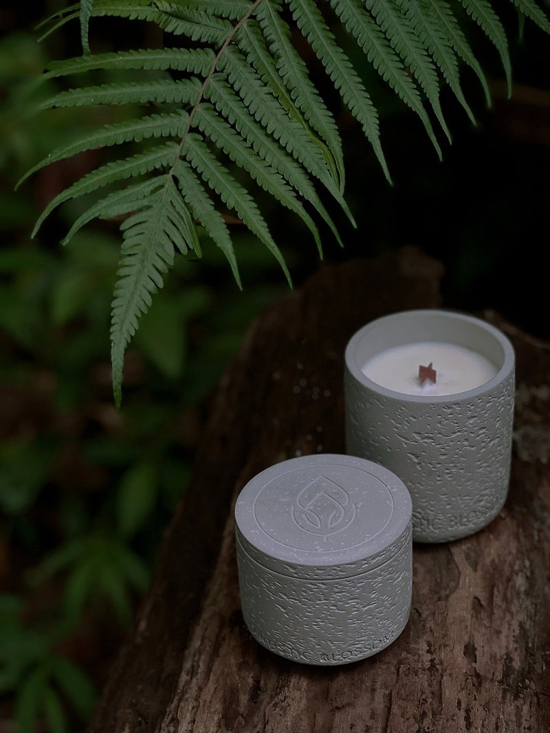 One Day's Breath Series Wuwulan Natural Soy Candle Handmade Fragrance Candle - Fragrances - Cement Gray