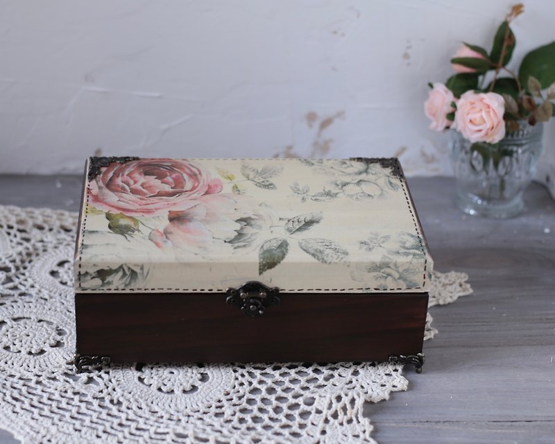 European elegant 28 solid wood essential oil wooden box dip pen ink box jewelry box 15ml - น้ำหอม - ไม้ 