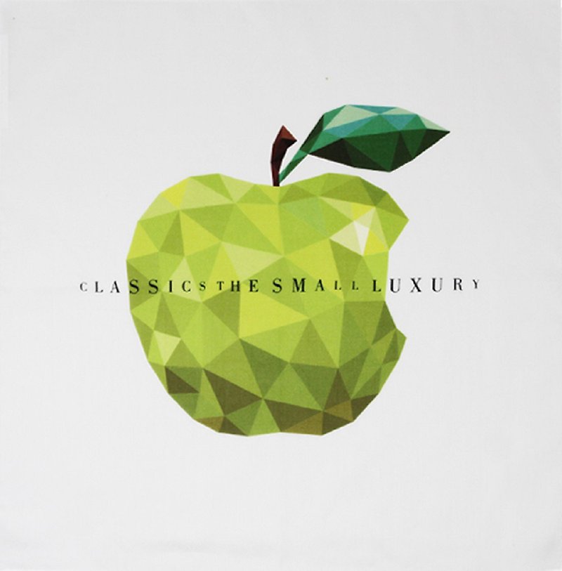 handkerchief【crystal apple　green】 - ハンカチ - コットン・麻 グリーン