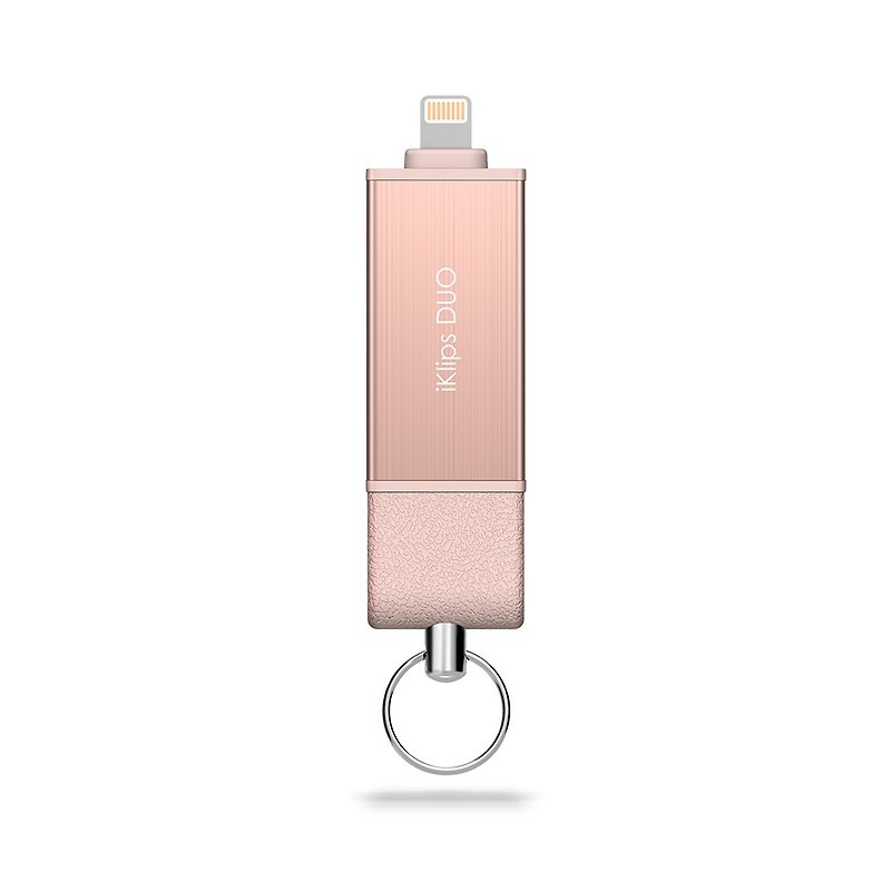IKlips DUO Apple iOS Speed ​​Two-way flash drive / storage dish 256GB rose gold 4714781444804 - USB Flash Drives - Other Metals Pink