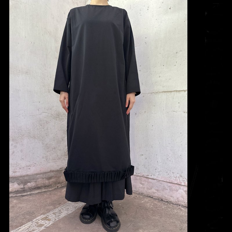 夏威夷長衫 - 女上衣/長袖上衣 - 其他人造纖維 黑色
