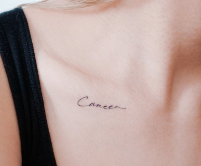 Cancer Horoscope Tattoo Zodiac Sign Symbol Tattoos Temporary Tattoo  Stickers - Shop LAZY DUO TATTOO Temporary Tattoos - Pinkoi