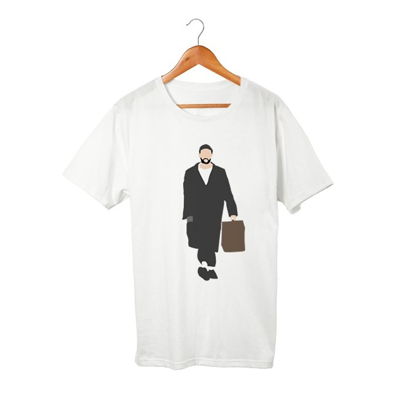 Leone #3T恤 - 男 T 恤 - 棉．麻 白色