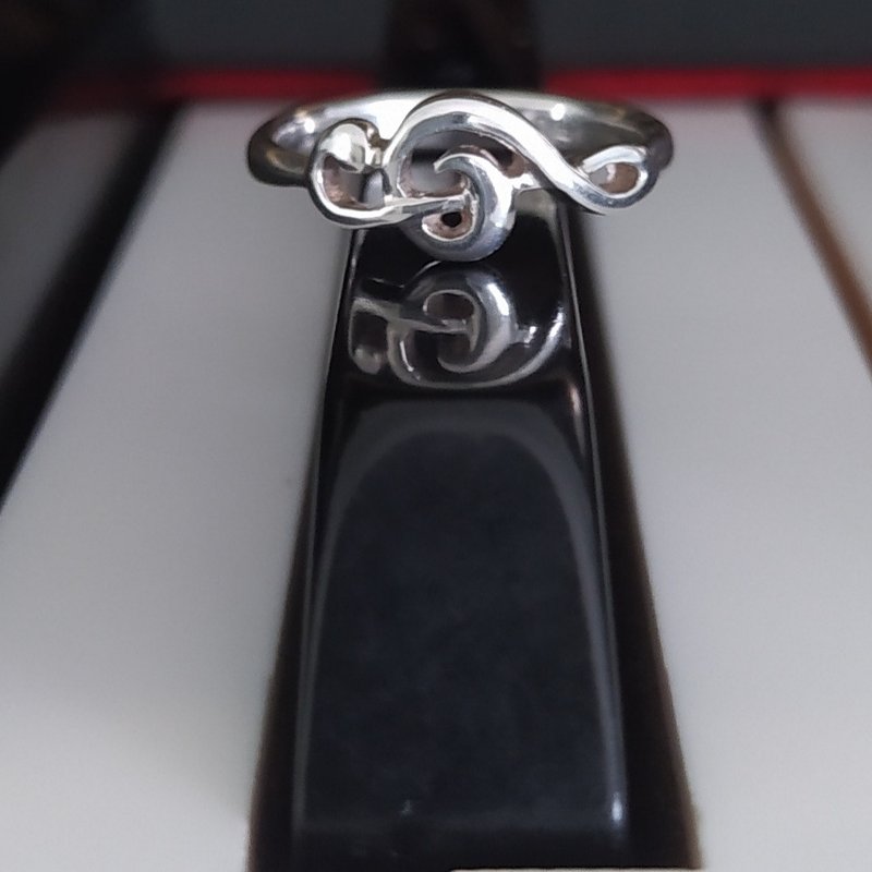 Art is the mirror of life-treble clef ring-925 sterling silver - แหวนทั่วไป - เงินแท้ 