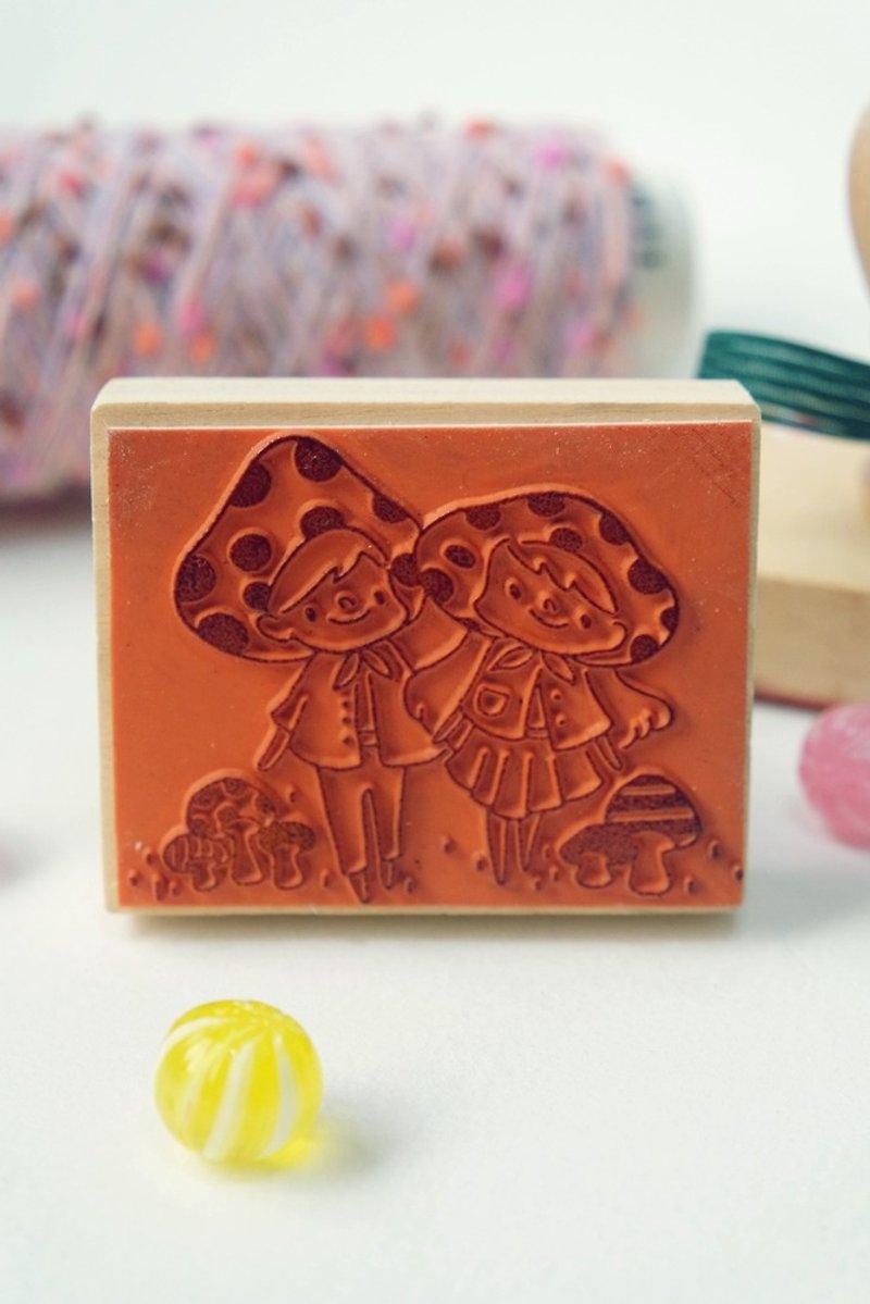 Seal/ Handle Seal/ we are for each other - Stamps & Stamp Pads - Plastic Orange