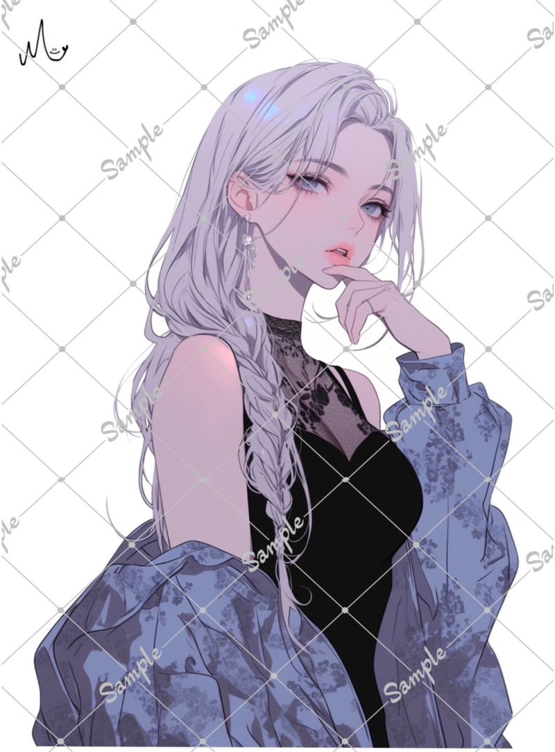 オリジナル人物ステッカー - 貼紙 - 紙 