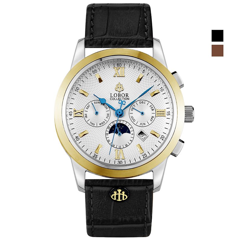 Cellini S Bayard 41mm 機械手錶 不鏽鋼  黑色皮帶 香港製造 - 女錶 - 防水材質 黑色