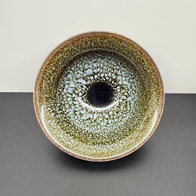 極品油滴天目飲杯 90ml 台灣陶藝名家 邱奕志 Y1-03 - 茶壺/茶杯/茶具 - 瓷 咖啡色