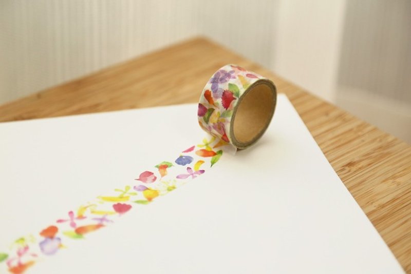 Flower 3 - Washi Masking Tape - OURS Green Thumb Series - Washi Tape - Paper Multicolor
