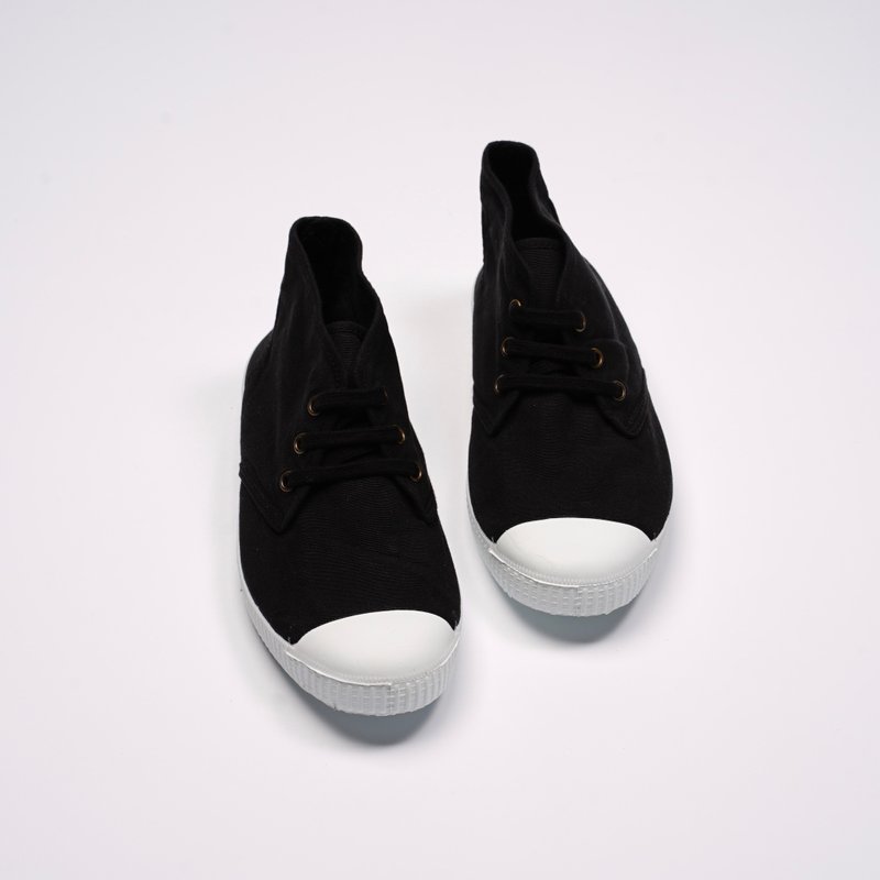 西班牙帆布鞋 CIENTA 60997 01 黑色 經典布料 大人 Chukka - 女休閒鞋/帆布鞋 - 棉．麻 黑色