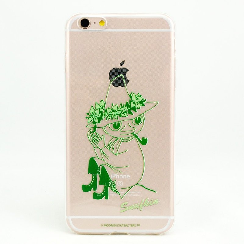 Moomin 噜噜 米 Genuine Authorization-TPU Phone Case [Snufkin] - Phone Cases - Silicone Green