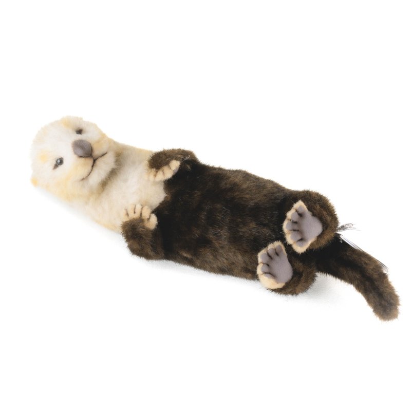 Hansa 8145-sea otter 46 cm long - Stuffed Dolls & Figurines - Eco-Friendly Materials Brown