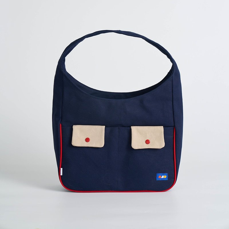 HOBO Shoulder Bag / Navy color - 手提包/手提袋 - 其他材質 藍色