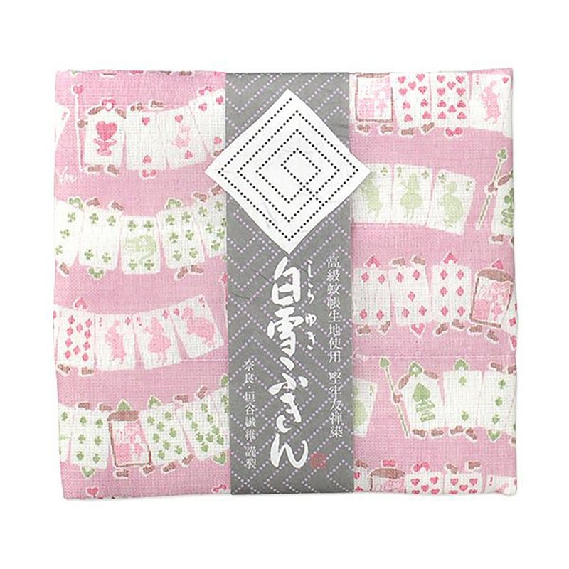 京友禪染萬用巾 / 愛麗絲夢遊仙境粉紅色 - 桌布/桌巾/餐墊 - 棉．麻 粉紅色