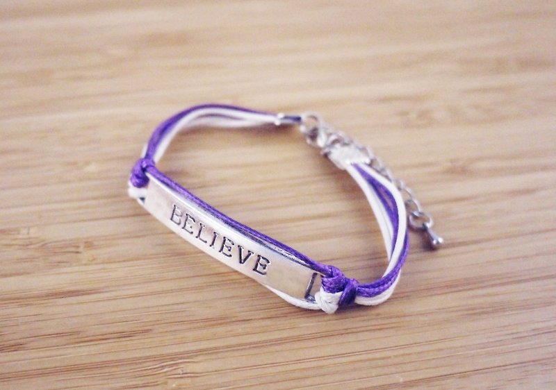 [Believe] Thin Korean Wax Wire Braided Bracelet - สร้อยข้อมือ - วัสดุอื่นๆ หลากหลายสี