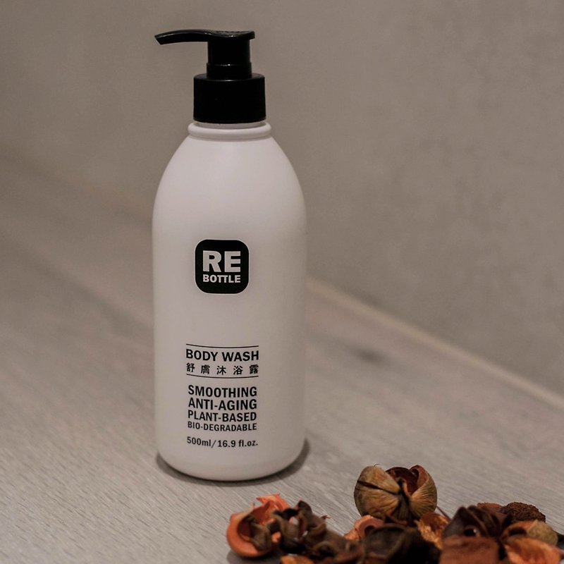 RE BOTTLE Soothing Body Wash 500ml (Plant Extract) | Brightening | Skin Rejuvenation | Gentle Soothing | Sensitive - Body Wash - Concentrate & Extracts 