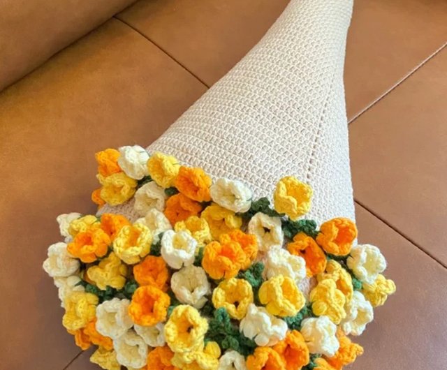 かぎ針編み物の花束 枯れない花86 本 のスズラン 。直径 96センチ花の毛布 Amazon.co.jp: DIANX 花の毛布用のかぎ針編みキット 3D フラワー