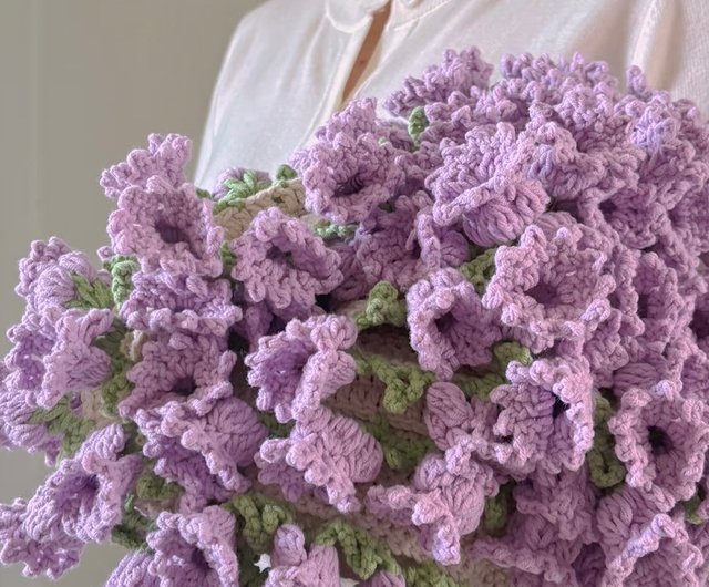 花束ブランケット　すずらん　ブーケ　ストール 花束ブランケット すずらん ハンドメイド フラワーブーケ かぎ