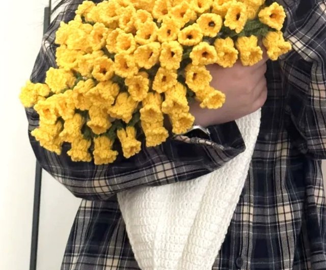 スズランの花のブランケットブーケブランケット手作り