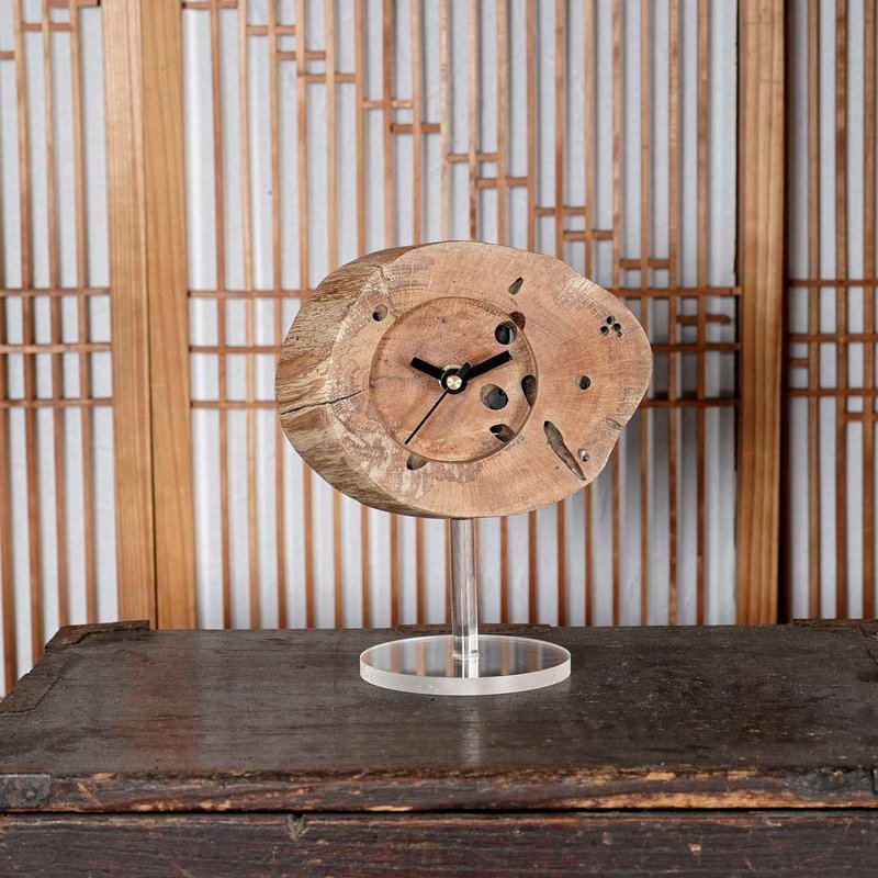自然素材の時計　流木の時計　置時計　掛け時計　壁掛け時計　窓辺の装飾　木の時計　１０２ - 時鐘/鬧鐘 - 木頭 白色
