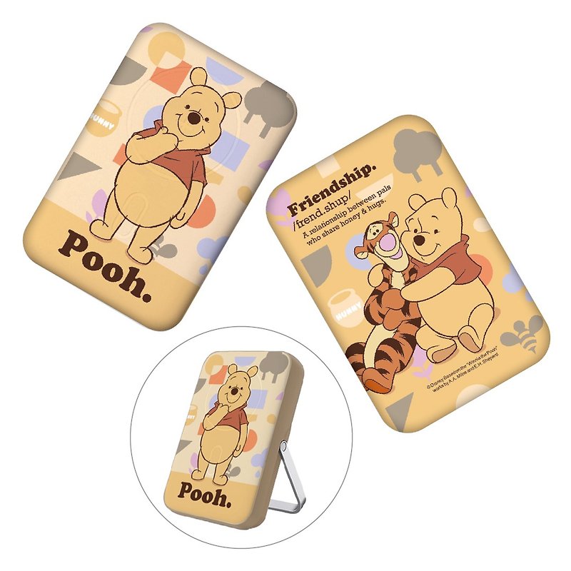 i-Smart-Disney-3 in 1 MagSafe 10000mAh Power Bank with Stand-Winnie The Pooh - Chargers & Cables - Plastic Orange