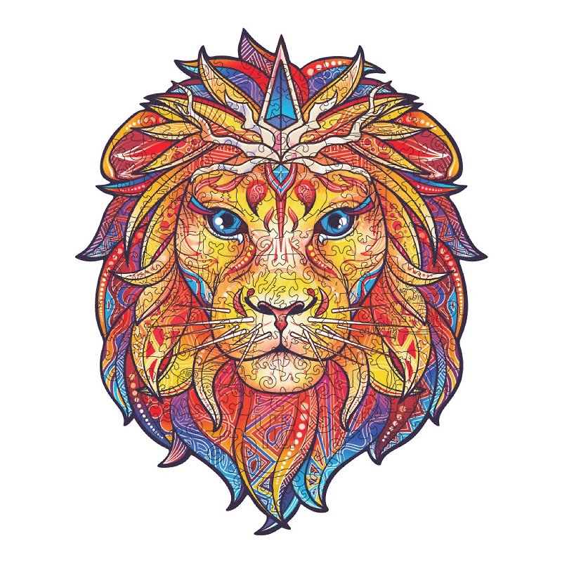 【ヤウゴ】森のライオンの動物パズル