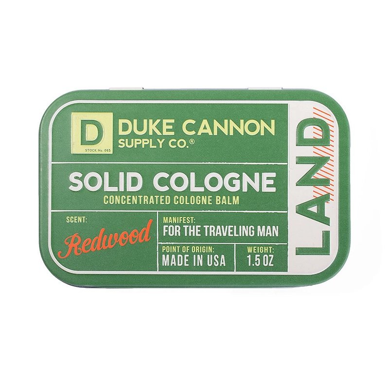Duke Cannon Organic Solid Cologne-Army - Perfumes & Balms - Plants & Flowers Green