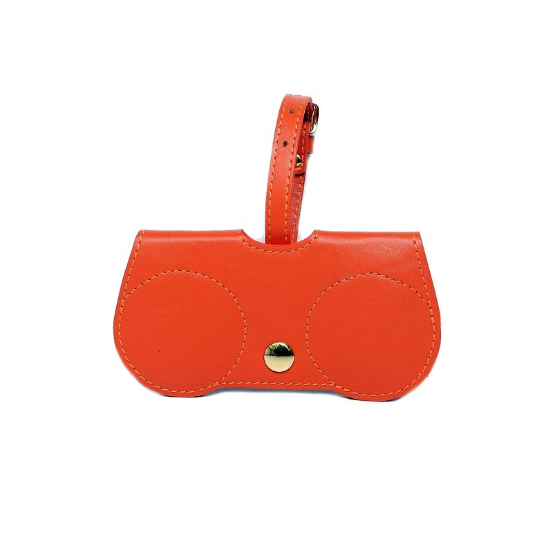 Orange Classic  B.Cover Hanging Out leather Pouch Cases Sunglasses - กรอบแว่นตา - หนังแท้ 